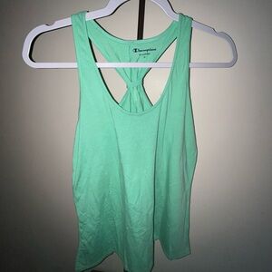 Champion Green Sleeveless Backless Tank Top